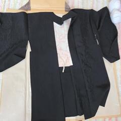 昭和レトロ 中古品 着物 羽織 黒 の画像