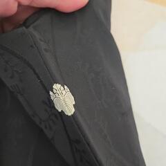 昭和レトロ 中古品 着物 羽織 黒 の画像