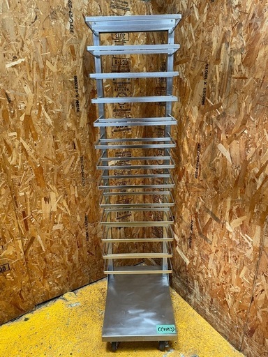 C(7183) タニコー パンラック 13段 キャスター付き 天板ラック ステンレス 直接引き取り歓迎 大阪 業務用 厨房用 飲食店 店舗用 製パン用品