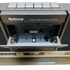 【希少】ナショナル SG-J500 ラジカセ&レコードプレーヤー 現状品 美品の画像