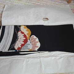 昭和レトロ 中古品 着物 家紋入り