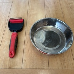 犬　用　食器　ブラッシングブラシの画像