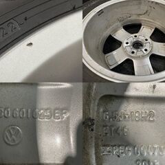 【YOKOHAMA iG70 205/55R16】スタッドレス【VW ゴルフ7 純正ホイール 16インチ 6.5J5HPCD112+46】22年製 バリ溝 ヴァリアントにも (MTL732)クレジットカード QRコード決済可能の画像