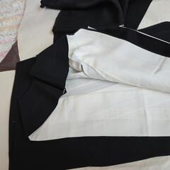 昭和レトロ 中古品 着物 黒 家紋入りの画像
