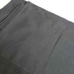 昭和レトロ 中古品 着物 黒 家紋入りの画像