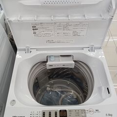 ★ジモティ割あり★ Hisense 洗濯機 5.5kg 21年製 動作確認／クリーニング済み HJ6354の画像