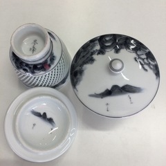 有田焼金峰窯のお湯呑み　蓋付　の画像
