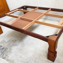 感謝価格！！中古◆高級座卓◆こたつヒーター取付可能◆120×90×38cmの画像