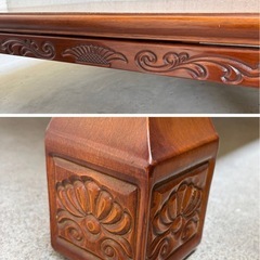感謝価格！！中古◆高級座卓◆こたつヒーター取付可能◆120×90×38cmの画像