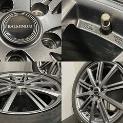 【BS BLIZZAK VRX2 215/50R18】スタッドレス【BALMINUM BR10 18インチ 7.5J5HPCD114.3+53】23年製 ヤリスクロス CX-3等　(KTJ443)クレジットカード QRコード決済可能の画像