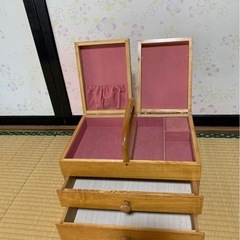 木製の御裁縫箱の画像