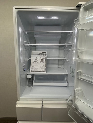 【中古品】【動作確認済み】Panasonic パナソニック ノンフロン冷凍冷蔵庫 NR-E419EX-W形 2023年製