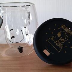 美品❀SNOOPY ダブルウォールグラスの画像