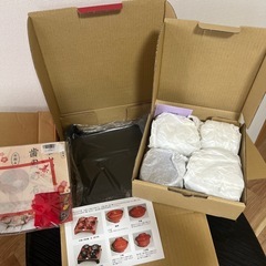 未使用品‼️女の子用　お食い初めセット、歯固め石付きの画像