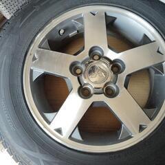 【175/80R15】ホイール・スタッドレスタイヤ4 本パジェロミニ純正、KIXにもの画像