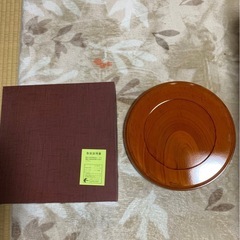 新品未使用　箱付き　和歌山合成漆器　お盆の画像