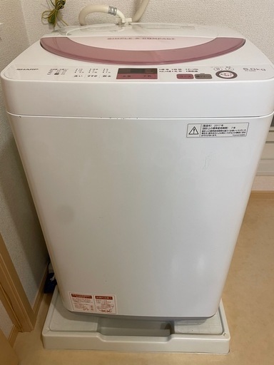 ◻️SHARP 電気洗濯機◻️ 送料設置無料◻️ES-GE6A-P◻️ 洗濯機