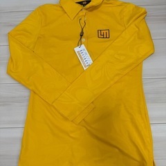 イエローのLOUDMOUTH長袖ポロシャツ