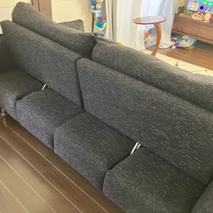 受け渡し者決まりました）3人掛け　ソファ　背もたれ可動式 の画像