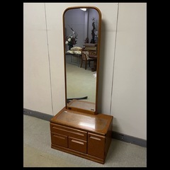 天然木　昭和レトロ　鏡台　和家具