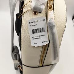 新品 COACH グリーン バックパック リュック バッグ 鞄 コーチ レザーの画像