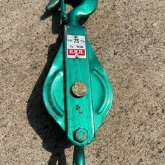 HHH size 75m/m  1/2 TON 1車スナッチ　滑車