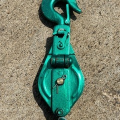 HHH size 75m/m  1/2 TON 1車スナッチ　滑車の画像