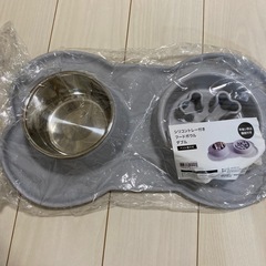 シリコントレー付きフードボウル ダブル