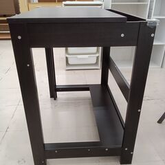*お値段見直しました*★ジモティ割あり★  デスク ダークブラウン木目 W70.5×D50×H72 クリーニング済み TC8240の画像