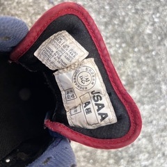 安全靴　アシックス　asics 表面の生地のみ破けありの画像