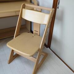 【値下げしました】【良品】オカムラ木製椅子　【高さ５段階調節可能】