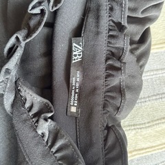 ZARA フリルシャツワンピースの画像