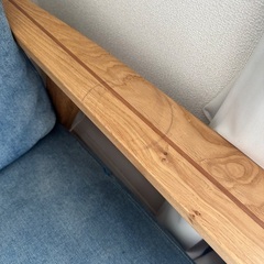 ベイフロー 3人掛けデニムソファー