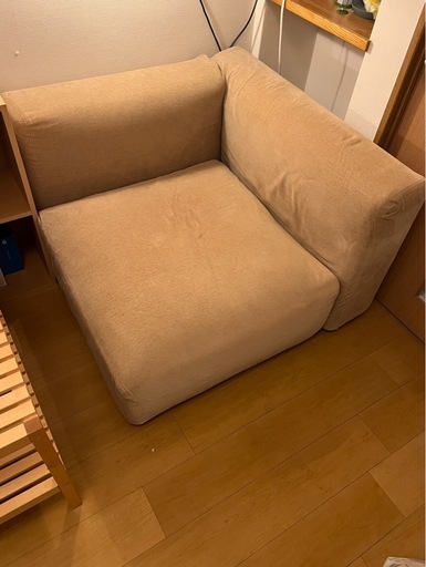 無印良品 ユニットソファ大 カバー付 ユニットソファ アーム付 大 受綿