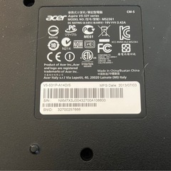 ［本日限定お値下げ］Acer Aspire V5 V5-531P-H14C/SF の画像