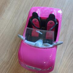 バービー　ピンクのオープンカー＆バービー人形の画像