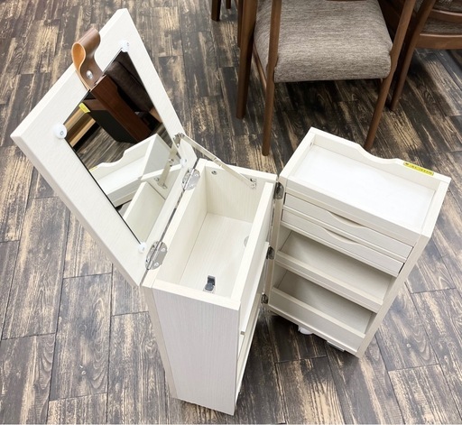 M【中古品】ニトリ NITORI コンパクトドレッサー ホワイト