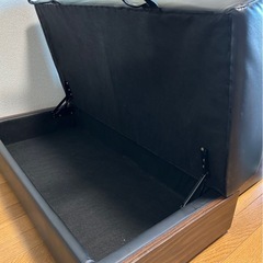 ソファー　合皮　収納　ベッドの画像