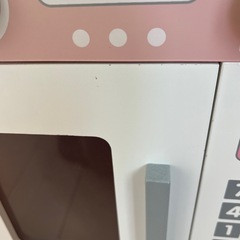 【おままごと】【キッチン】【おもちゃ】【木製】【ピンク】の画像