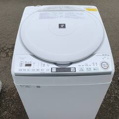 シャープ SHARP 縦型洗濯乾燥機 洗濯機6.5kg 乾燥3.5kg ヒータ