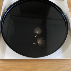 輪島塗　丸盆