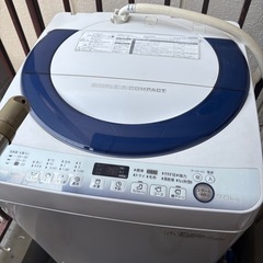 【0円】SHARP 7.0kg 全自動洗濯機 お譲りいたします（...