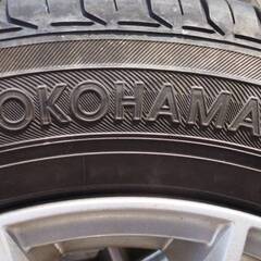 最終値下げ‼️ ②超バリ溝❗ 国産　ヨコハマ製 ❗　155/65R13 アルミ付き　タイヤ !!　夏 サマー タイヤの画像