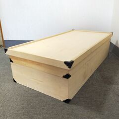 △ B 桐衣装箱 桐箱 きりばこ 衣装ケース 2段 高さ 23c...