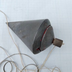 下げ振り　レア　骨董品　昭和当時物　　日曜大工　建築工芸品　の画像