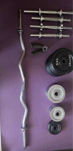 アイロテック マスキュラーセット140R ラバーバーベルセット IROTEC