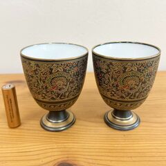 ［ペアカップ］オリエンタル アンティーク ビンテージ H8cm