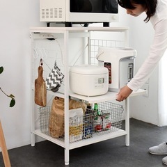 47m 山善(YAMAZEN) レンジラック 【全体耐荷重70k...
