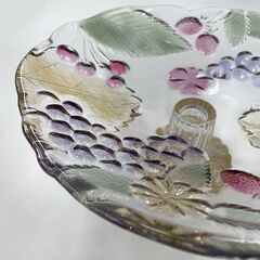 ［ガラス］フルーツ柄 フルーツ皿 ガラスデザート皿の画像