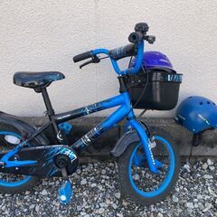（お話中）子供用自転車（16インチ位）・ヘルメットの画像